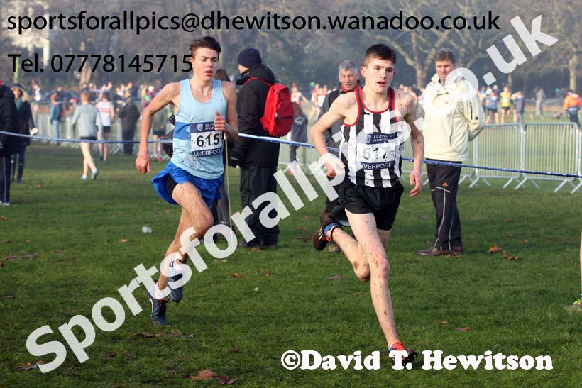 Mens under-17s, European Cross Country Trials, Sefton Park, Liverpool. Photo: David T. Hewitson/Sports for All Pics